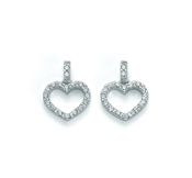 750/1000 gold earrings and zircons. Also available 375/1000 gold and silver.: KERD1701