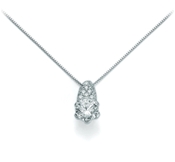 925/1000 silver collier and zircons. Also available 750/1000 gold and 375/1000 gold. : KCLD3329AG