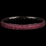 Spring bracelet 750/1000 black gold 