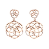 GOLD EARRINGS WITH DIAMONDS
